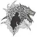 Shadow hunter tattoo design idea