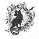 Shadow hunter tattoo design idea