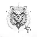 blessed tattoo design idea