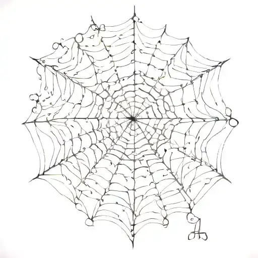 spider web with serbian 4 s letter tattoo design idea