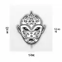 Korean Traditional Mask tattoo design idea