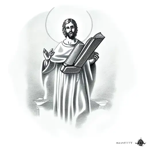 saint matthew for slave tattoo design idea