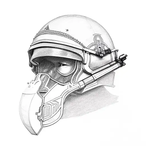 ak-47 tattoo design idea