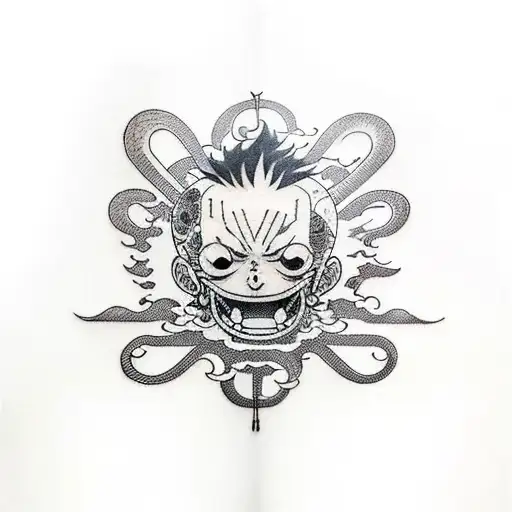 Luffy  tattoo design idea