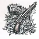 shotgun tattoo design idea