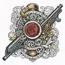 shotgun tattoo design idea