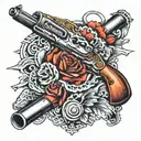 shotgun tattoo design idea