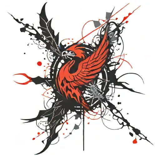 Fenix ​​And Kintsugi Tattoo Idea tattoo design idea