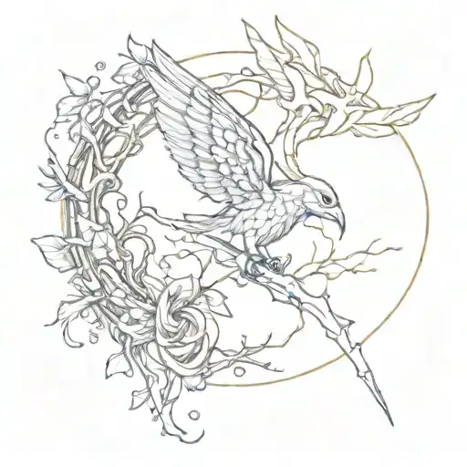 Fenix ​​And Kintsugi Tattoo Idea tattoo design idea