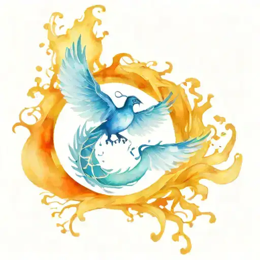 Fenix ​​And Kintsugi Tattoo Idea tattoo design idea