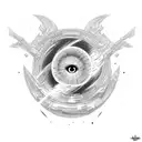 black hole tattoo design idea