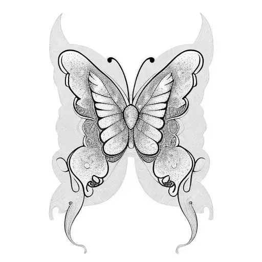 butterfly, panama, mola, kestrel bird tattoo design idea