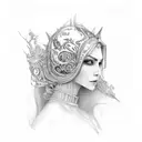 Elizabeth tattoo design idea