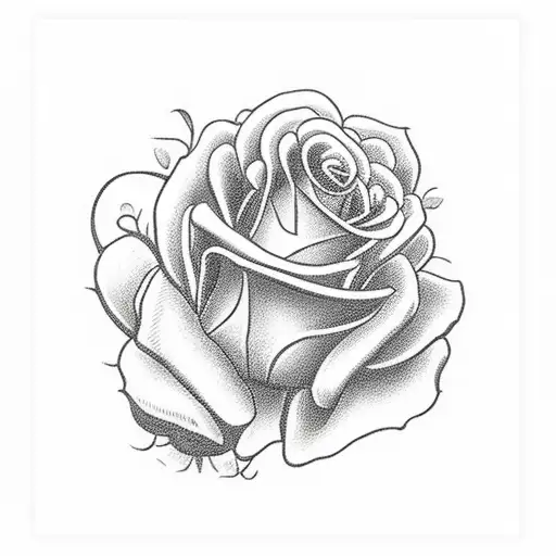 skull with red roses and "amt" written on top of skull in cursive handwriting  tattoo design idea