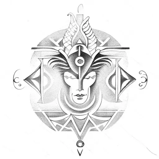 aquarius, capricorn, leo, pisces tattoo design idea