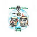 trailer park boys flash tattoo design idea