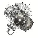 atom, neuron, proton, galaxy tattoo design idea