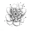 march flower tattoo design idea