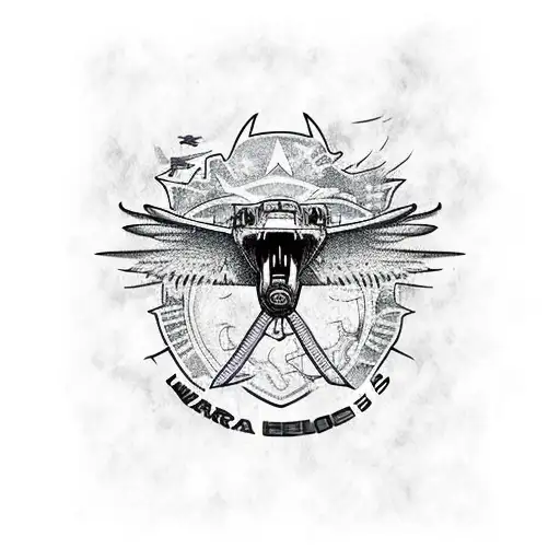 curtis p40 warhawk tattoo design idea