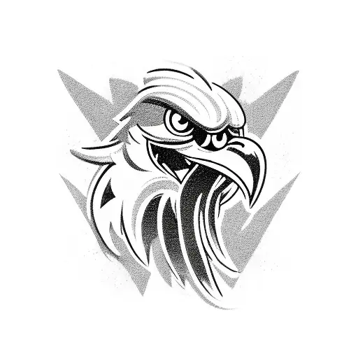 1940s Warhawk cartoon tattoo design idea