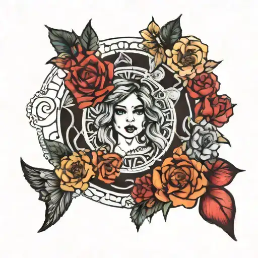 circle of fifth harmony tattoo design idea