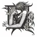 death note anime inspired tattoo tattoo design idea