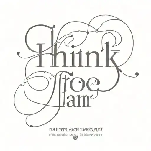 I think, therefore I am tattoo design idea