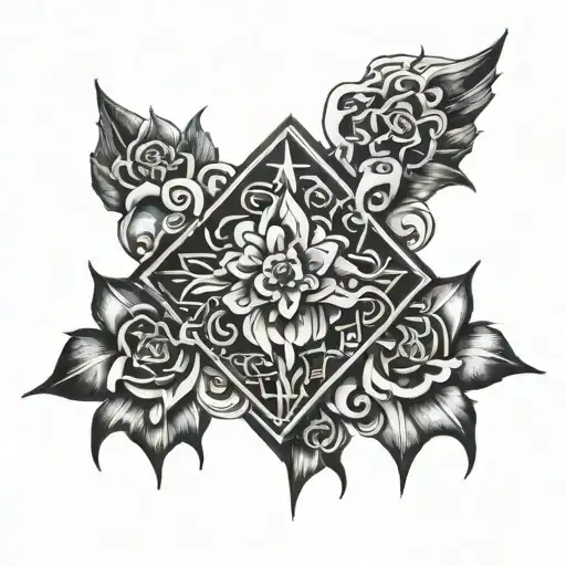 overcoming obstacles tattoo design idea
