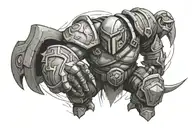 juggernaut dota 2 tattoo design idea