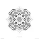 Mandala-inspired geometric octopus design tattoo design idea