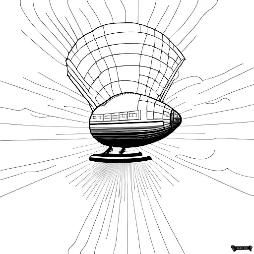 Led Zeppelin blimp tattoo design idea