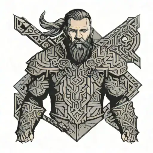 ragnar lothbrok tattoo design idea
