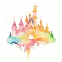 Disney castle tattoo design idea