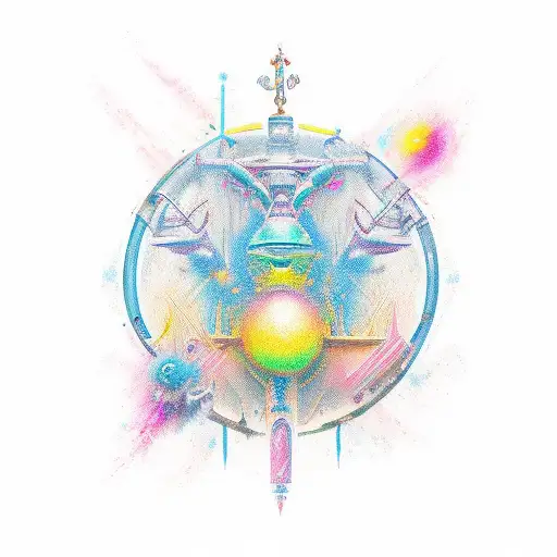 virgo zodiac sign tattoo design idea