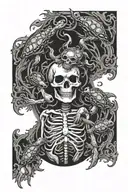 Grateful Dead inspired sleeve with dancing turtles tattoo design idea