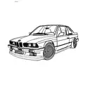 a bmw e30 tattoo design idea