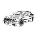 a bmw e30 tattoo design idea