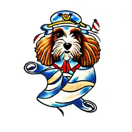 cavoodle tattoo design idea