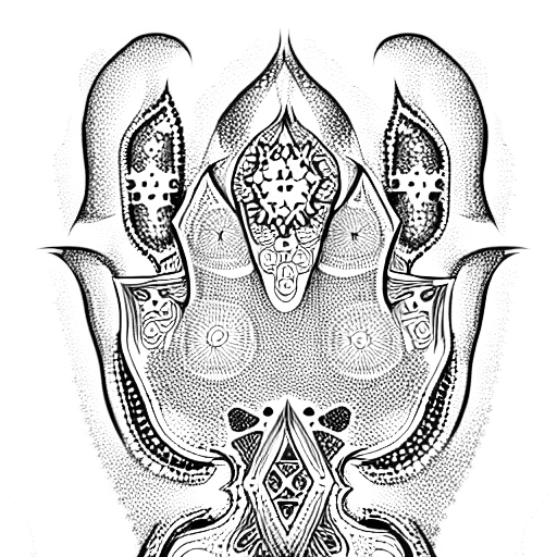 hamsa tattoo design idea
