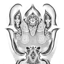 hamsa tattoo design idea