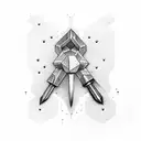 hammer and anvil tattoo design idea
