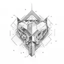 hammer and anvil tattoo design idea