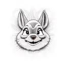 code of silence looney tune character tattoo design idea