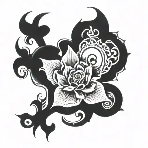powerful healing leader tattoo design idea