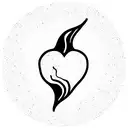 Heart  fire ice tattoo design idea