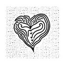 Heart  fire ice tattoo design idea