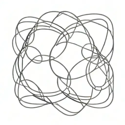 three eights linked together tattoo design idea