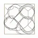 three eights linked together tattoo design idea