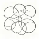 three eights linked together tattoo design idea