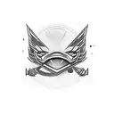 A sleek and futuristic Camaro speeding down a winding road, with Marcus Lee's name subtly integrated into the design tattoo design idea